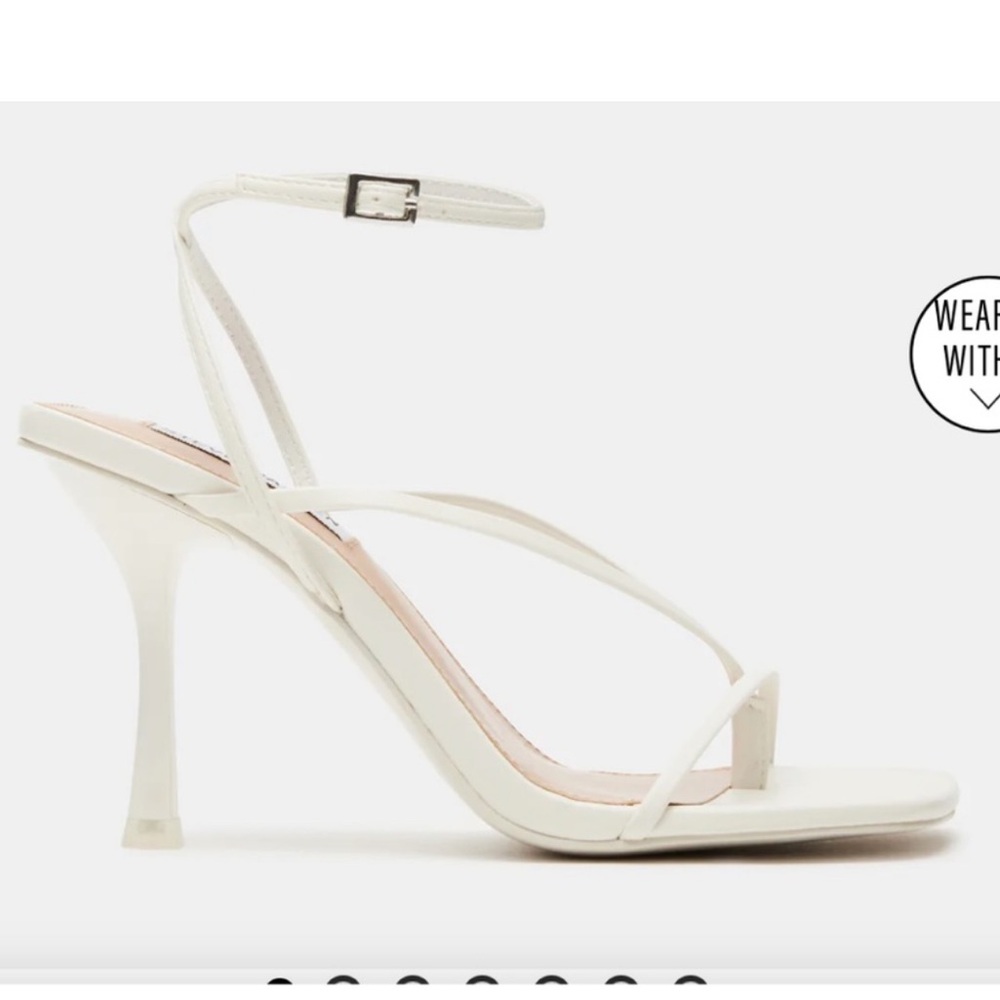 Steve Madden Annie heel in white